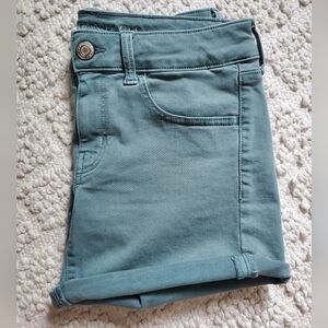 American Eagle Outfitters Teal Super Stretch Shorts